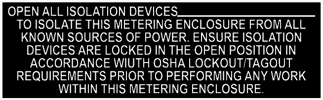 L - 0307 Open all Isolation devices directional